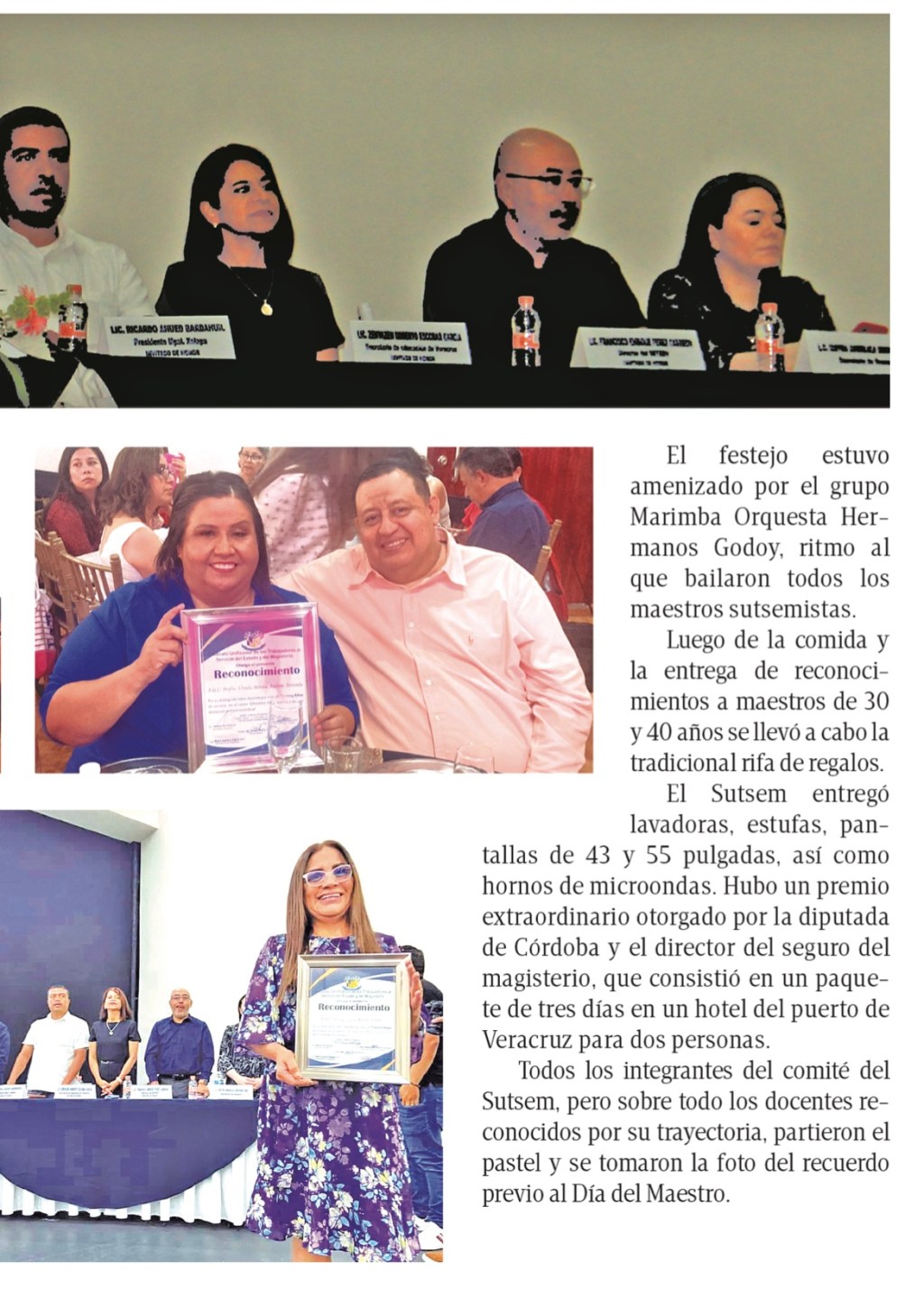 SUTSEM Reconoce Docentes de 30 y 40 años de&nbsp;Servicio